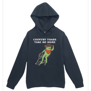 Country Toads Take Me Home Cowboy Frog Funny Western Urban Pullover Hoodie