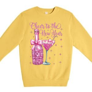 Cheer To The New Year Happy New Year 2025 Party Premium Crewneck Sweatshirt