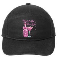 Cheer To The New Year Happy New Year 2025 Party 7-Panel Snapback Hat