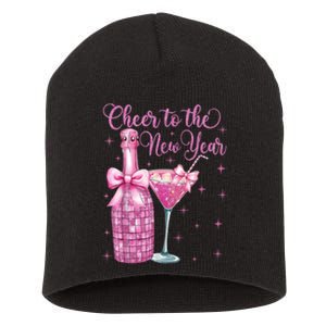 Cheer To The New Year Happy New Year 2025 Party Short Acrylic Beanie