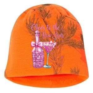 Cheer To The New Year Happy New Year 2025 Party Kati - Camo Knit Beanie