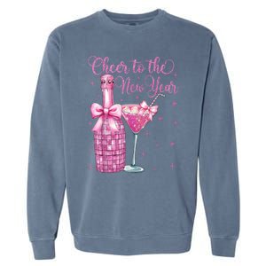 Cheer To The New Year Happy New Year 2025 Party Garment-Dyed Sweatshirt