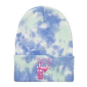 Cheer To The New Year Happy New Year 2025 Party Tie Dye 12in Knit Beanie