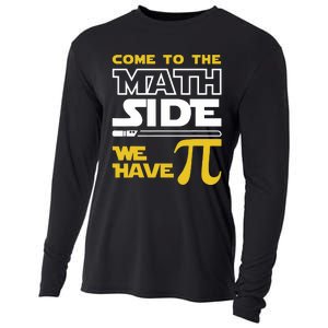 Come To The Math Side We Have Pi Math Pi Day Teacher Cooling Performance Long Sleeve Crew