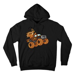 Cute Turkey Thanksgiving Monster Truck Hoodie