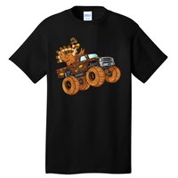 Cute Turkey Thanksgiving Monster Truck Tall T-Shirt