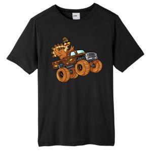 Cute Turkey Thanksgiving Monster Truck Tall Fusion ChromaSoft Performance T-Shirt