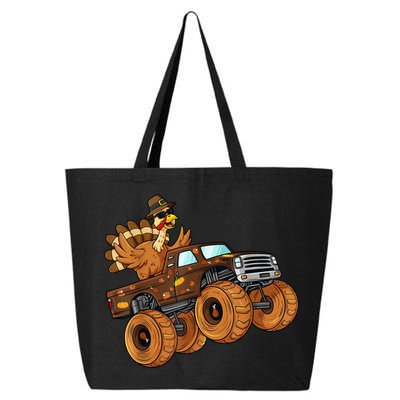 Cute Turkey Thanksgiving Monster Truck 25L Jumbo Tote