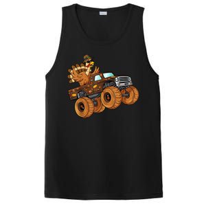 Cute Turkey Thanksgiving Monster Truck PosiCharge Competitor Tank