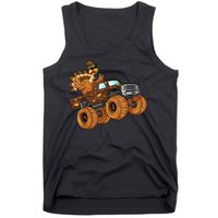 Cute Turkey Thanksgiving Monster Truck Tank Top