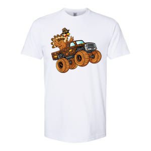 Cute Turkey Thanksgiving Monster Truck Softstyle CVC T-Shirt