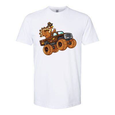 Cute Turkey Thanksgiving Monster Truck Softstyle® CVC T-Shirt