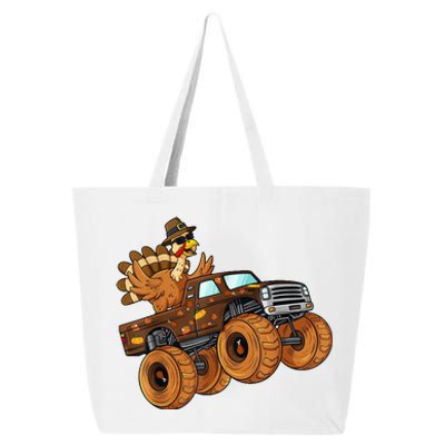 Cute Turkey Thanksgiving Monster Truck 25L Jumbo Tote