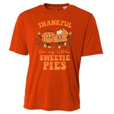 Cute Thanksgiving Teacher Thankful For My Sweetie Pies Mom Gift Cooling Performance Crew T-Shirt