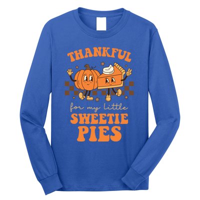 Cute Thanksgiving Teacher Thankful For My Sweetie Pies Mom Gift Long Sleeve Shirt