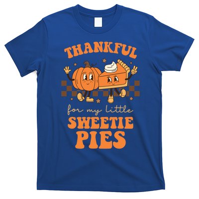 Cute Thanksgiving Teacher Thankful For My Sweetie Pies Mom Gift T-Shirt