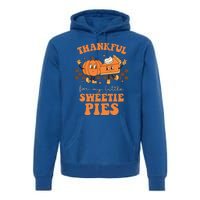 Cute Thanksgiving Teacher Thankful For My Sweetie Pies Mom Gift Premium Hoodie