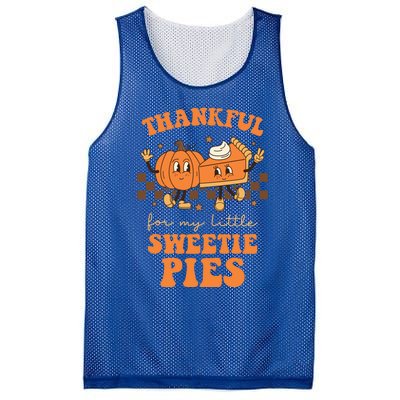 Cute Thanksgiving Teacher Thankful For My Sweetie Pies Mom Gift Mesh Reversible Basketball Jersey Tank