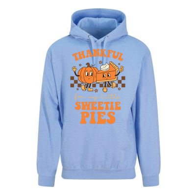 Cute Thanksgiving Teacher Thankful For My Sweetie Pies Mom Gift Unisex Surf Hoodie