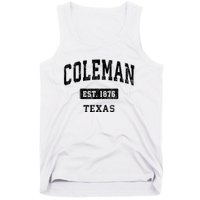 Coleman Texas Tx Vintage Sports Established Design Tank Top