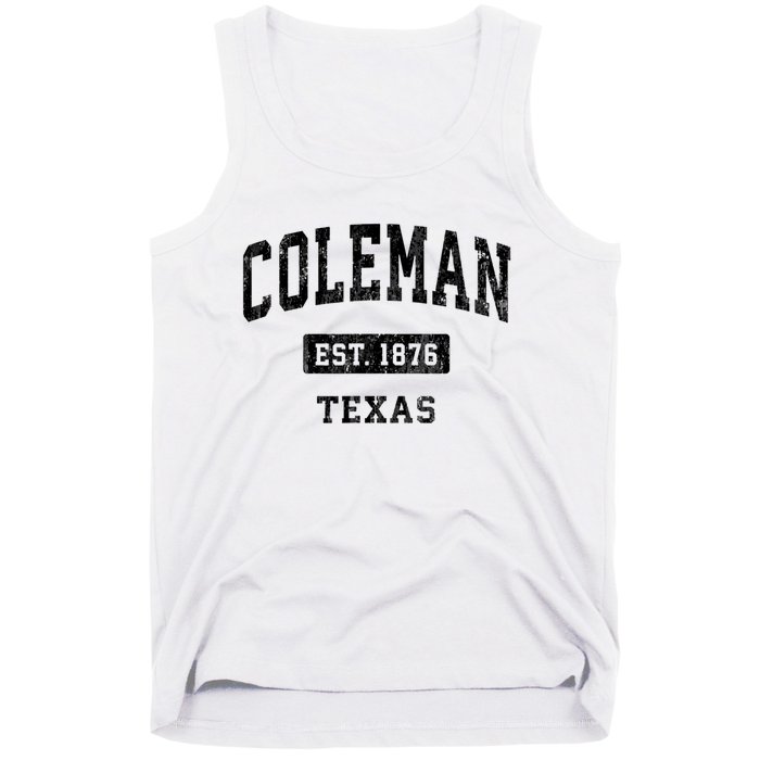 Coleman Texas Tx Vintage Sports Established Design Tank Top