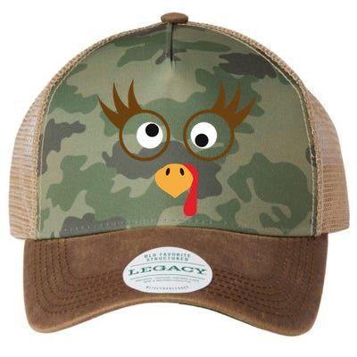 Cute Thanksgiving Turkey Face Turkey Day Great Gift Legacy Tie Dye Trucker Hat