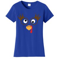 Cute Thanksgiving Turkey Face Turkey Day Great Gift Women's T-Shirt