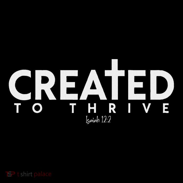 Created To Thrive Christian Faith Isaiah 122 Premium T-Shirt