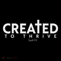 Created To Thrive Christian Faith Isaiah 122 Women's V-Neck T-Shirt