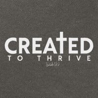 Created To Thrive Christian Faith Isaiah 122 Cotton Canvas Backpack