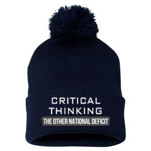 Critical Thinking | The Other National Deficit Pom Pom 12in Knit Beanie