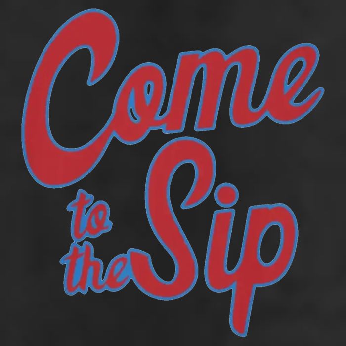 Come To The Sip 7 Panel Mesh Trucker Snapback Hat