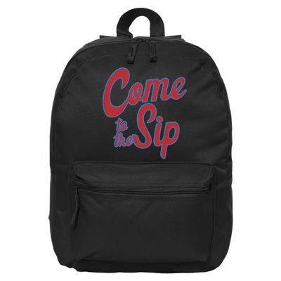 Come To The Sip 16 in Basic Backpack