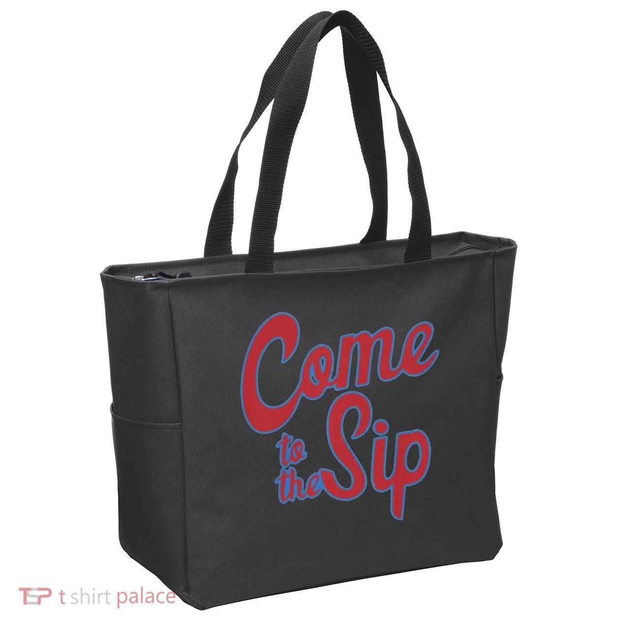 Come To The Sip Zip Tote Bag