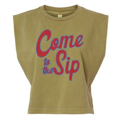 Come To The Sip Garment-Dyed Women's Muscle Tee