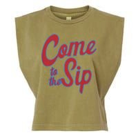 Come To The Sip Garment-Dyed Women's Muscle Tee