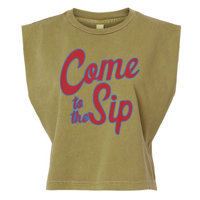 Come To The Sip Garment-Dyed Women's Muscle Tee