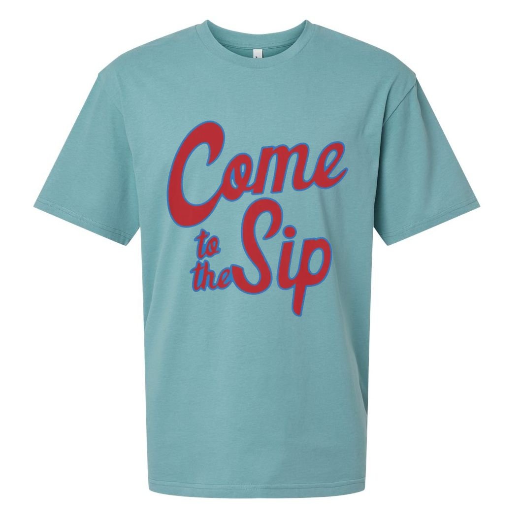 Come To The Sip Sueded Cloud Jersey T-Shirt
