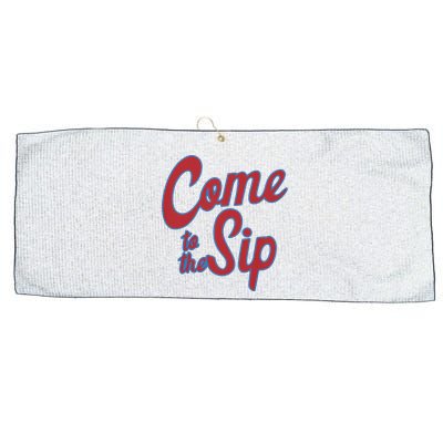 Come To The Sip Large Microfiber Waffle Golf Towel
