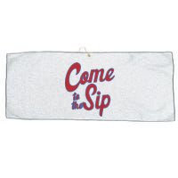 Come To The Sip Large Microfiber Waffle Golf Towel