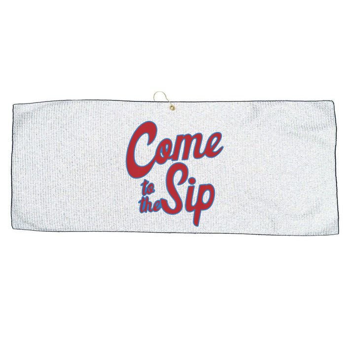 Come To The Sip Large Microfiber Waffle Golf Towel
