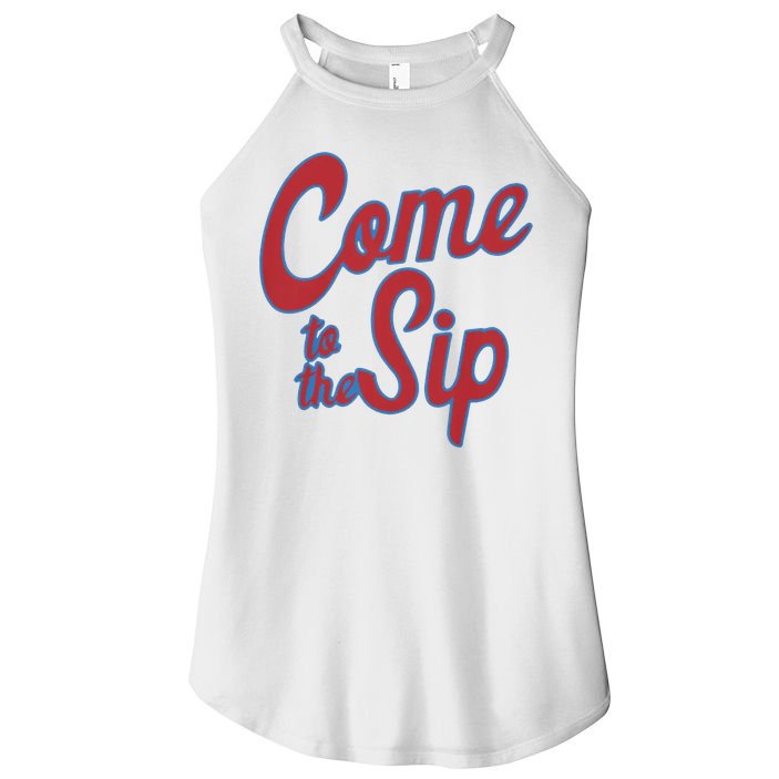 Come To The Sip Women's Perfect Tri Rocker Tank
