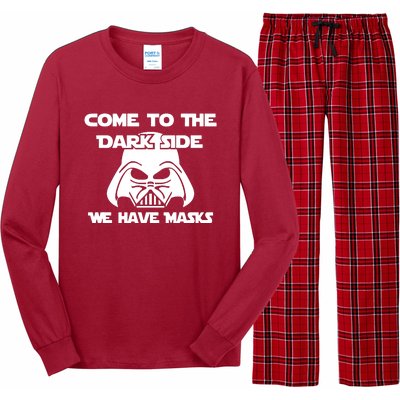 Come To The Dark Side Corona We Have Masks Long Sleeve Pajama Set