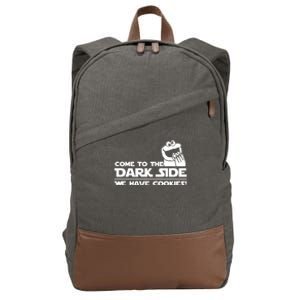 Come To The Dark Side We Have Cookies Cotton Canvas Backpack