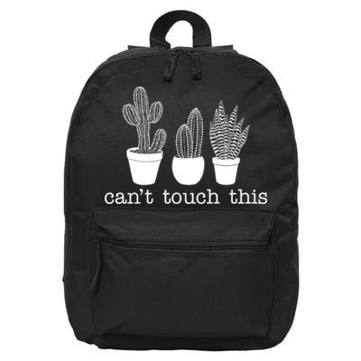 Can't Touch This Funny Cactus 16 in Basic Backpack