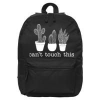 Can't Touch This Funny Cactus 16 in Basic Backpack