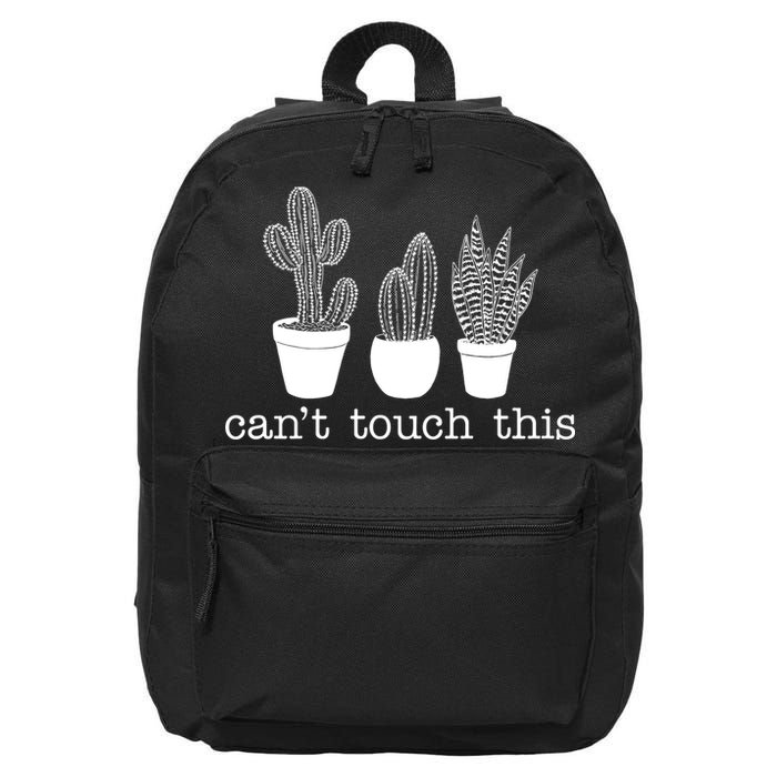 Can't Touch This Funny Cactus 16 in Basic Backpack