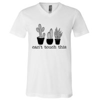 Can't Touch This Funny Cactus V-Neck T-Shirt