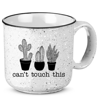 Can't Touch This Funny Cactus 15oz Campfire Ceramic Mug