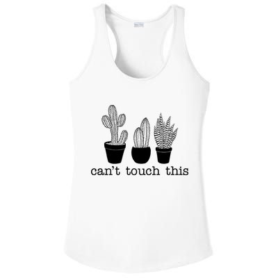 Can't Touch This Funny Cactus Ladies PosiCharge Competitor Racerback Tank